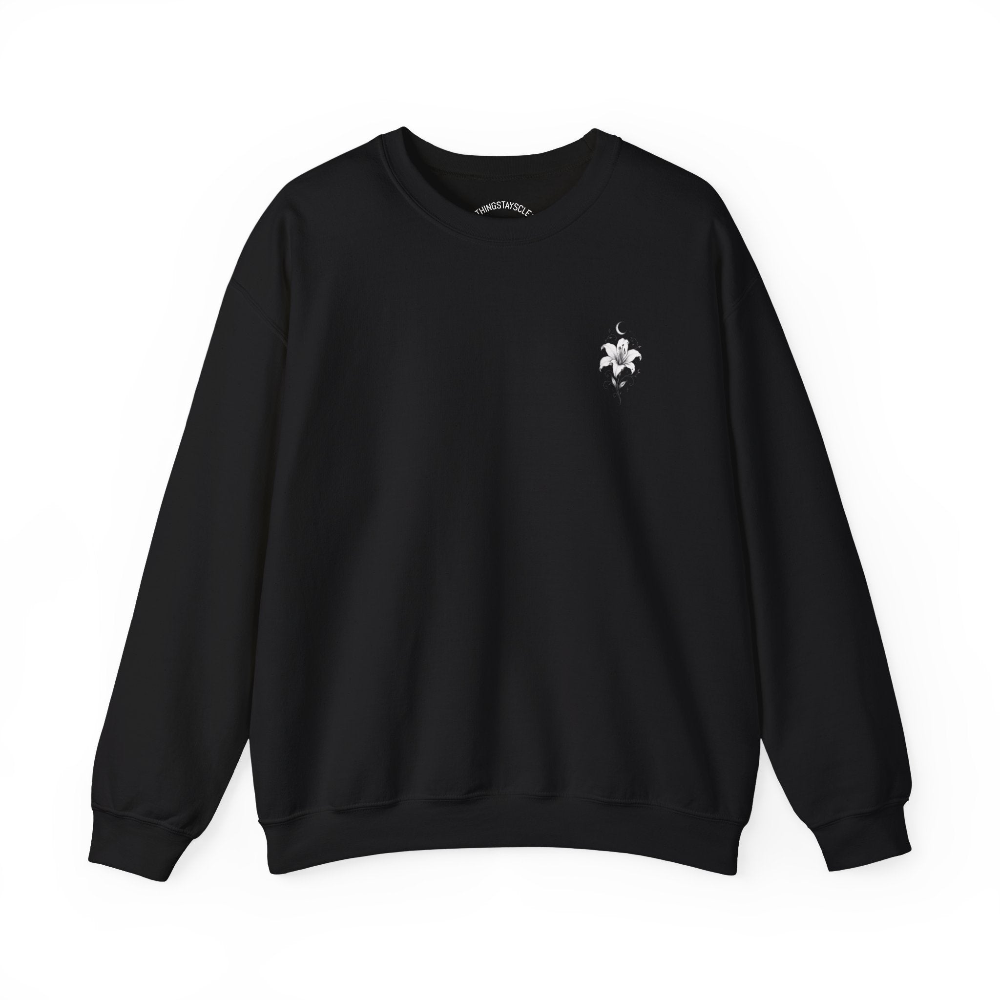 Minimal Floral Crewneck Sweatshirt