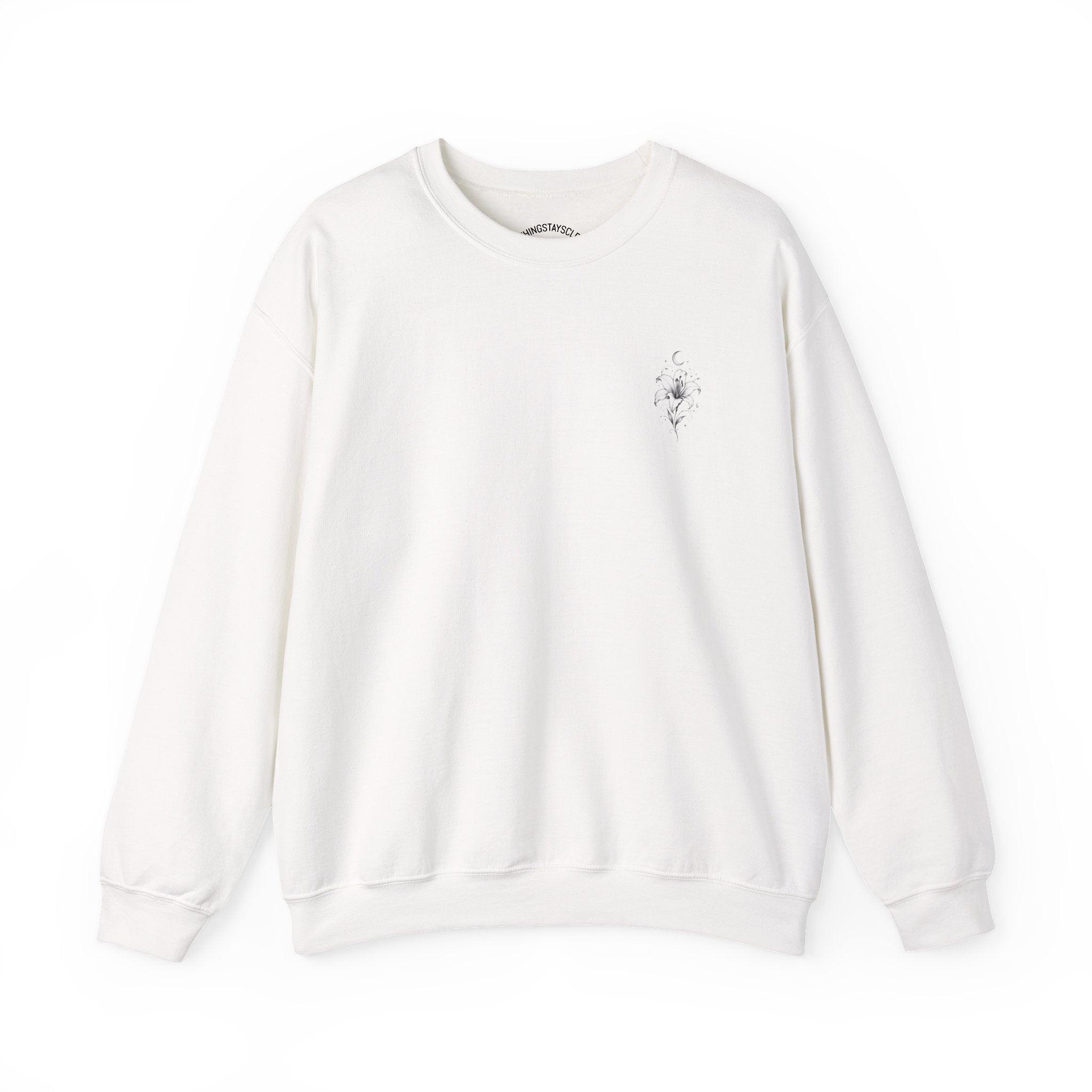 Minimal Floral Crewneck Sweatshirt