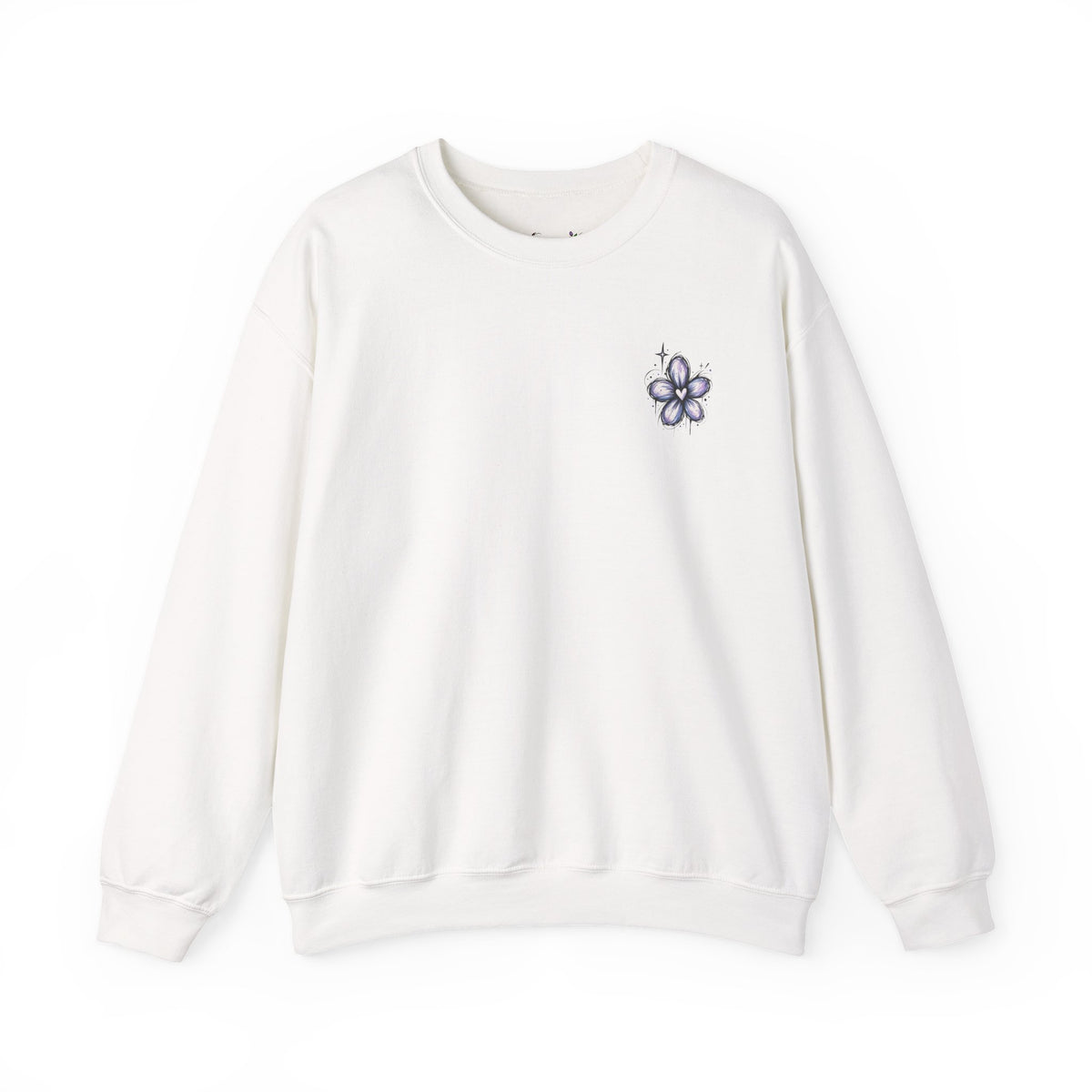 Purple Doodle Flower Sweatshirt <3