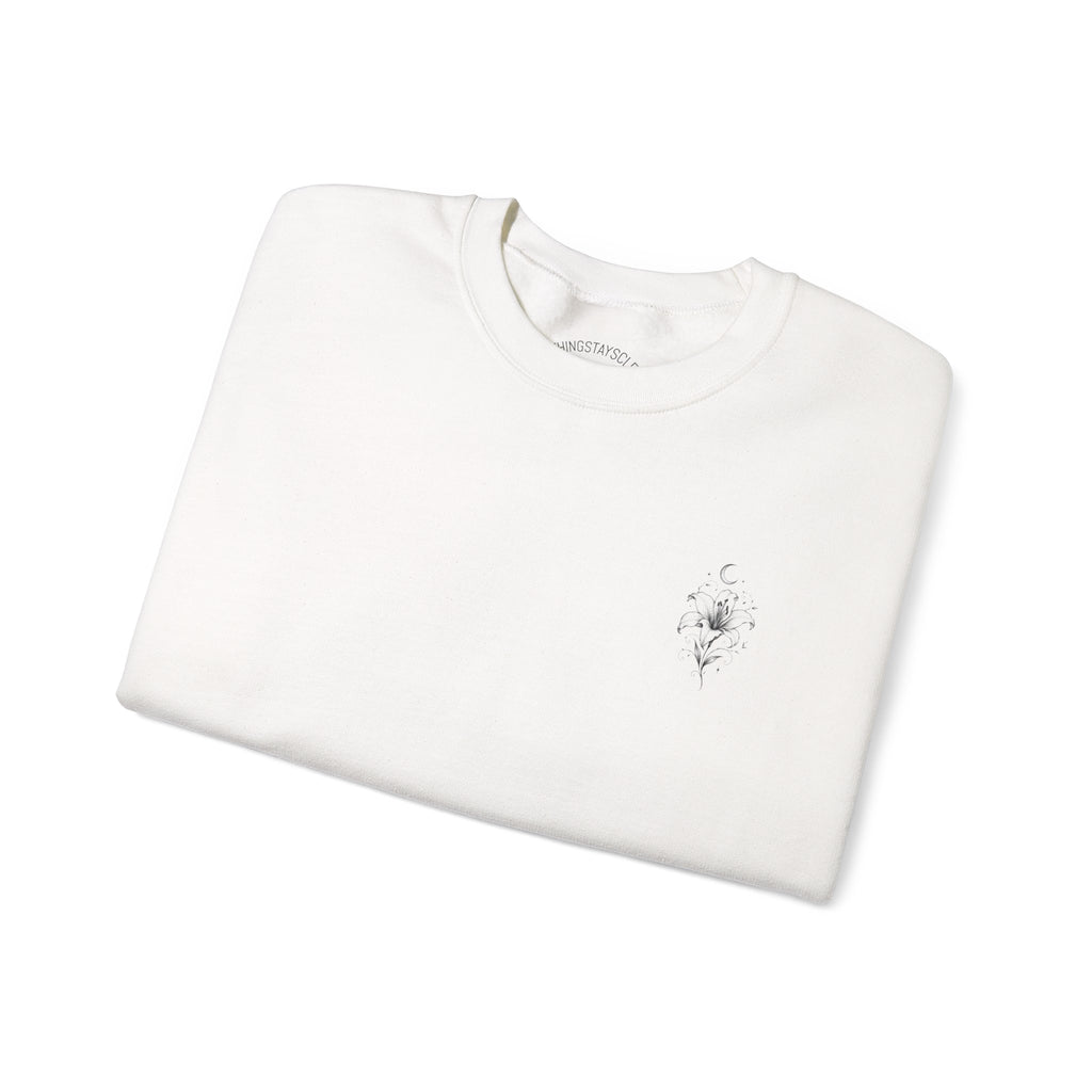 Minimal Floral Crewneck Sweatshirt