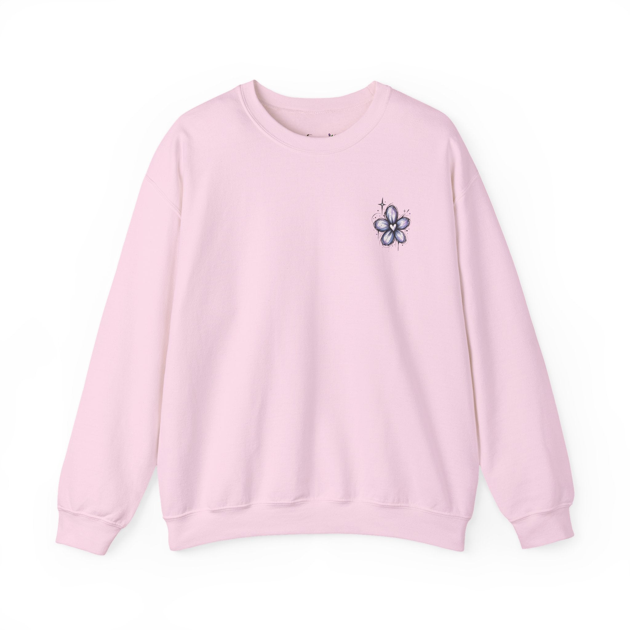 Purple Doodle Flower Sweatshirt <3