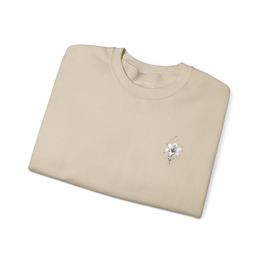Minimal Floral Crewneck Sweatshirt