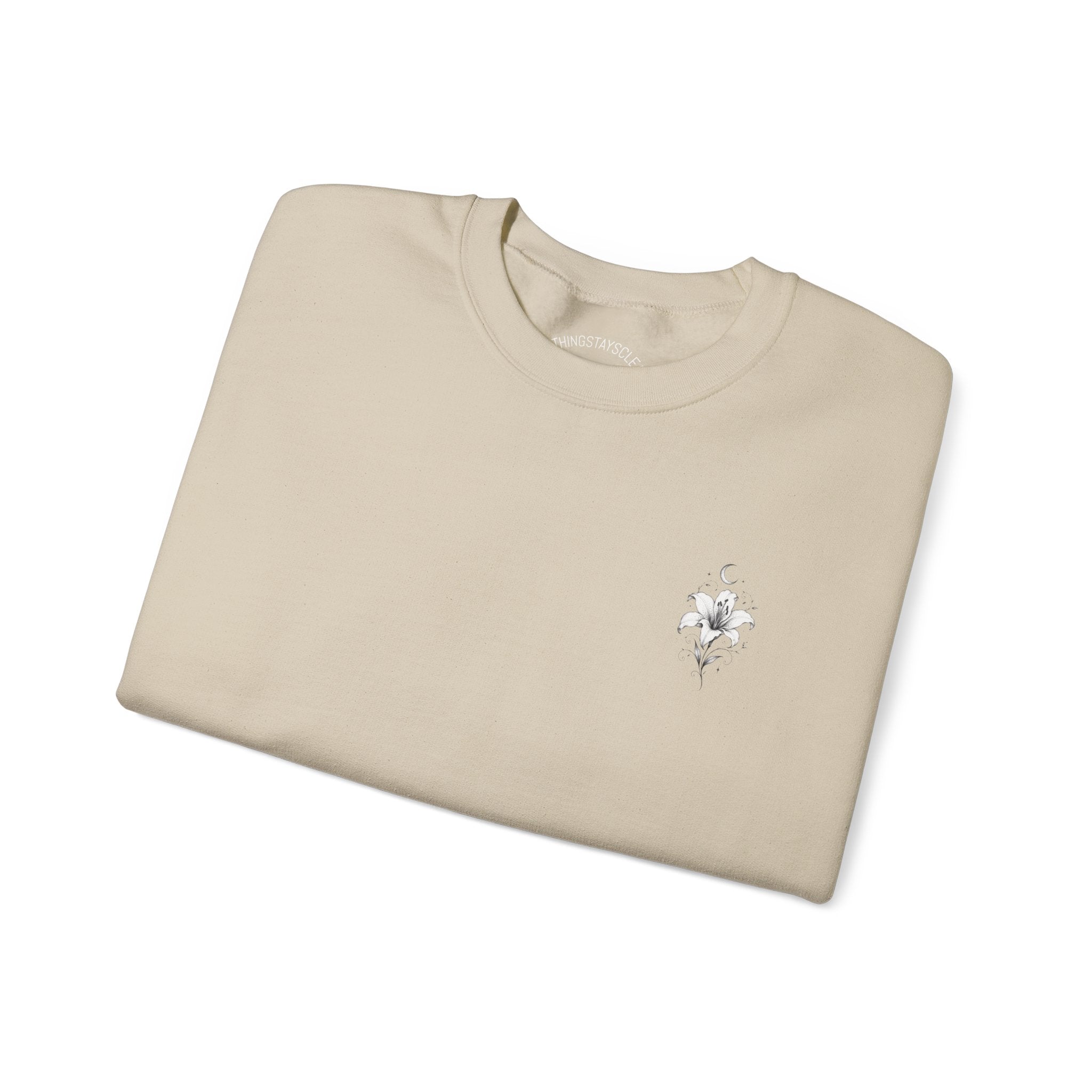 Minimal Floral Crewneck Sweatshirt