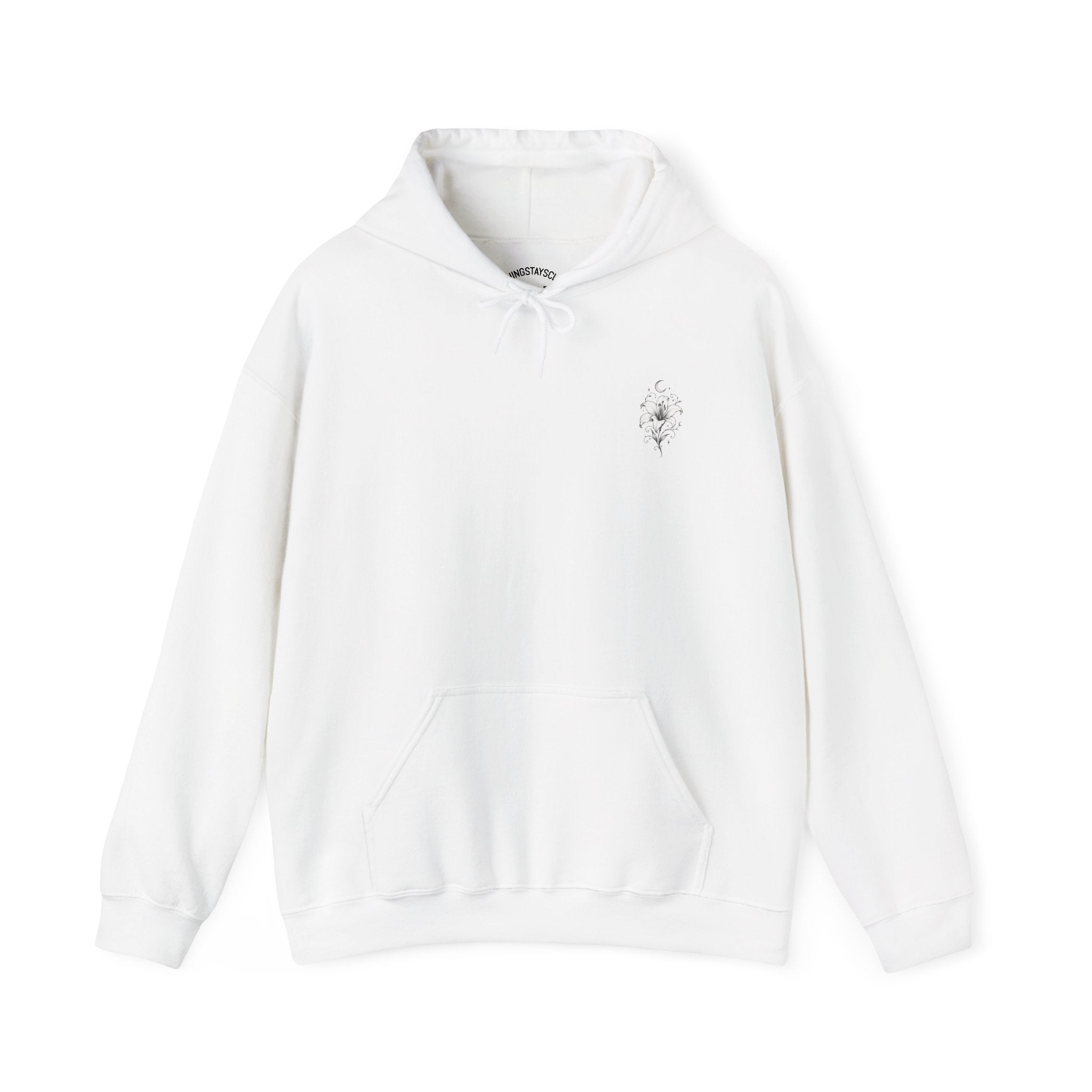 Midnight Lily Skull Hoodie