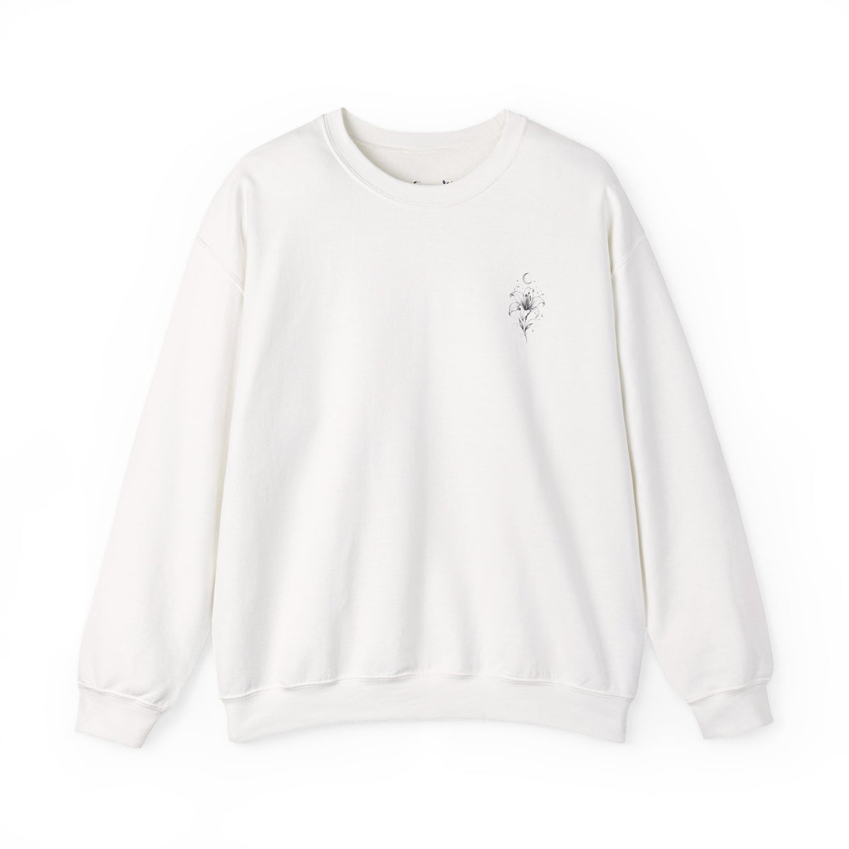 Minimal Floral Crewneck Sweatshirt