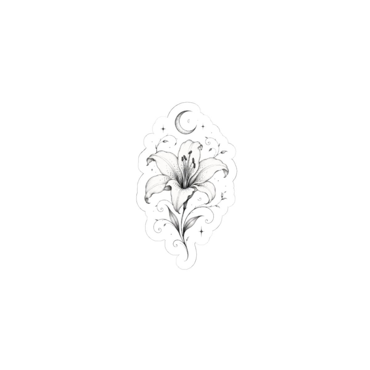 MIDNIGHT BLOOM Kiss-Cut Sticker
