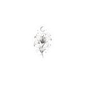 MIDNIGHT BLOOM Kiss-Cut Sticker