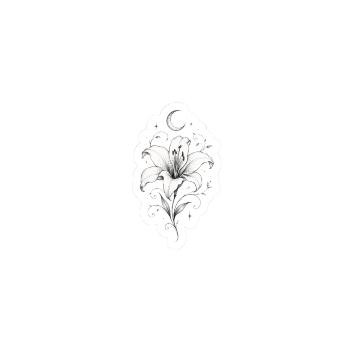 MIDNIGHT BLOOM Kiss-Cut Sticker
