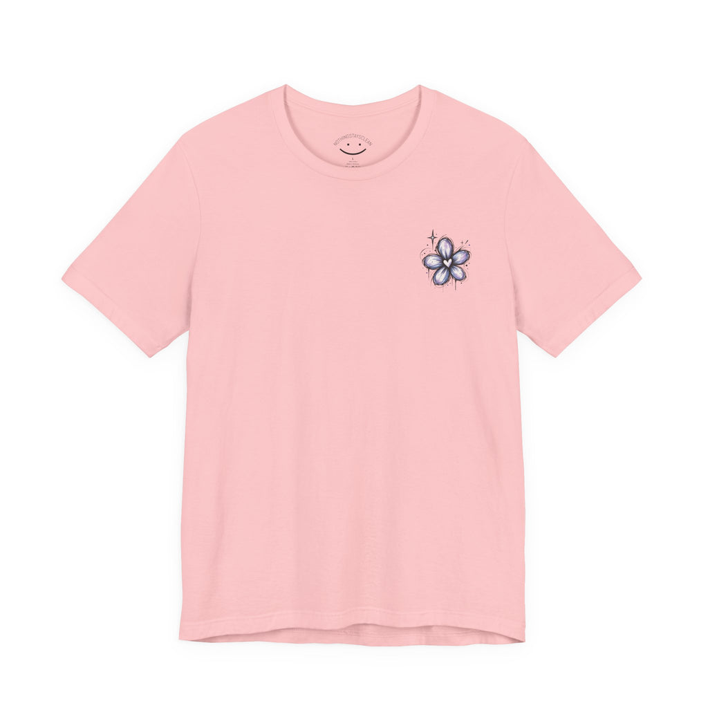 Floral Cross Pocket Tee Shirt