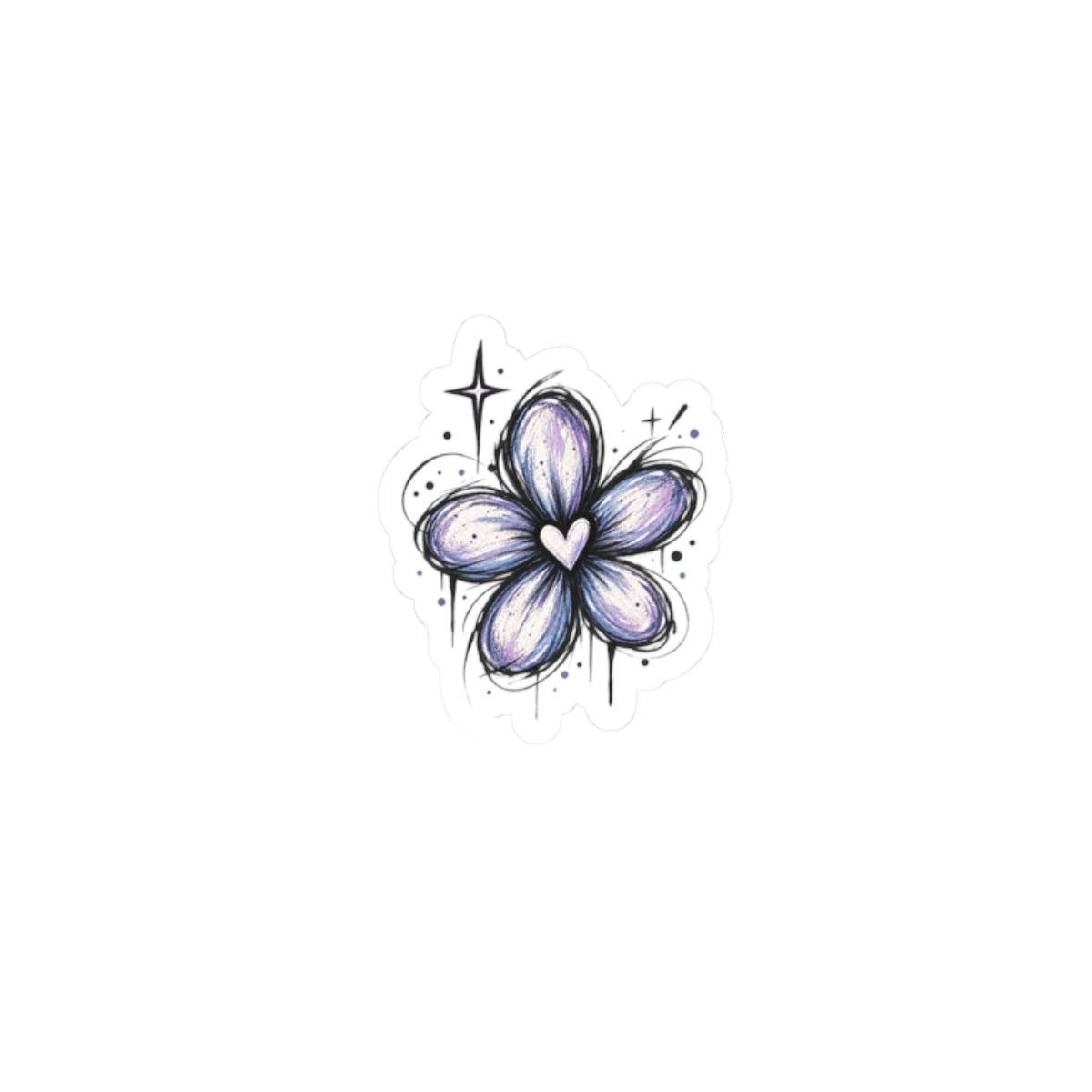 BROKEN GARDEN Flower Kiss-Cut Sticker
