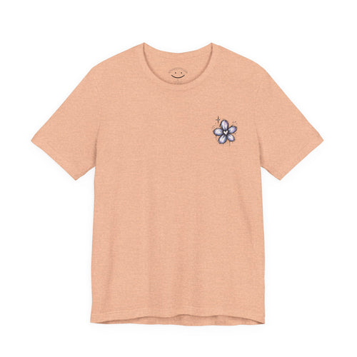 Floral Cross Pocket Tee Shirt