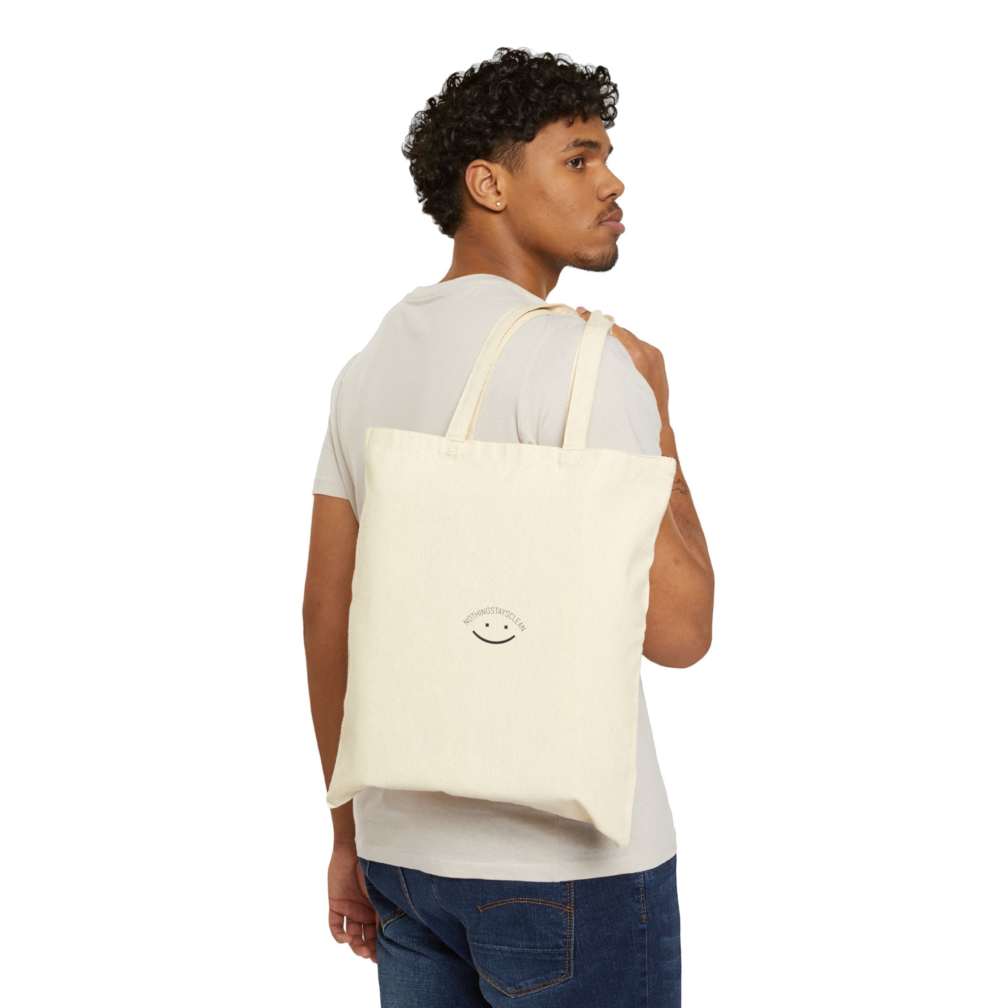 Tiny Star Cotton Canvas Tote Bag