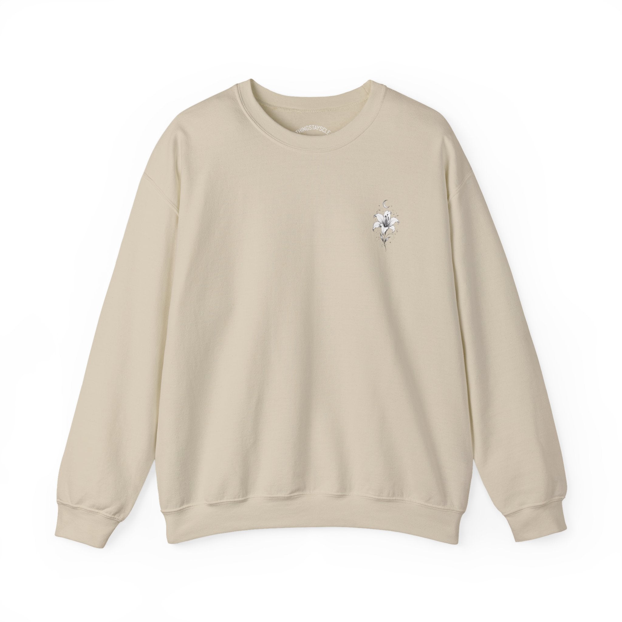 Minimal Floral Crewneck Sweatshirt