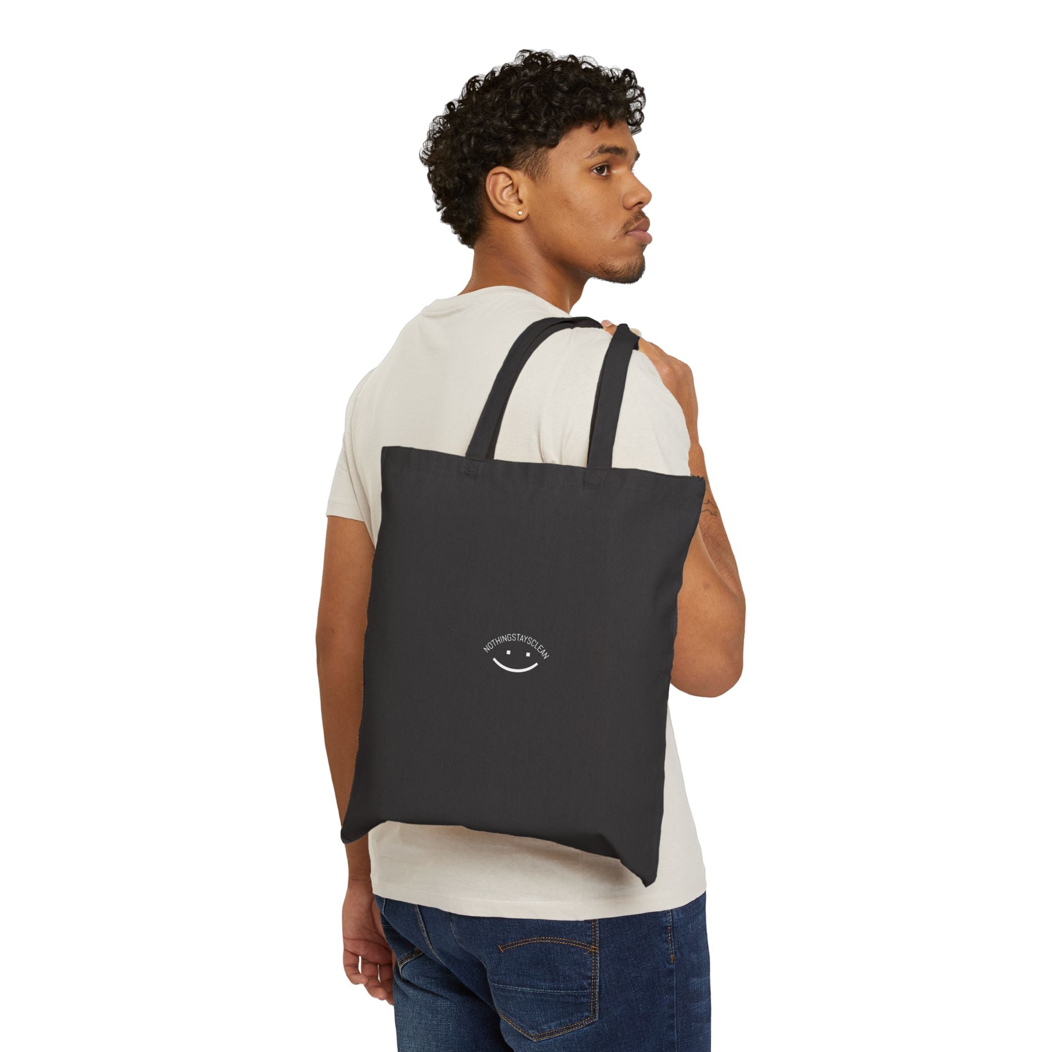 Tiny Star Cotton Canvas Tote Bag