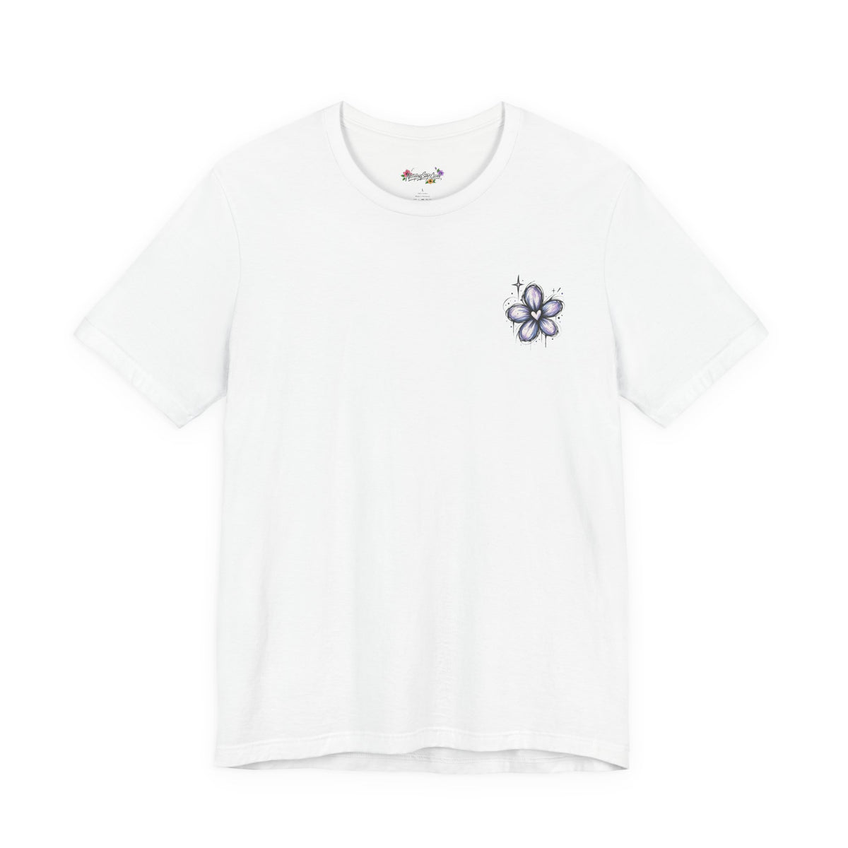 Floral Cross Pocket Tee <3